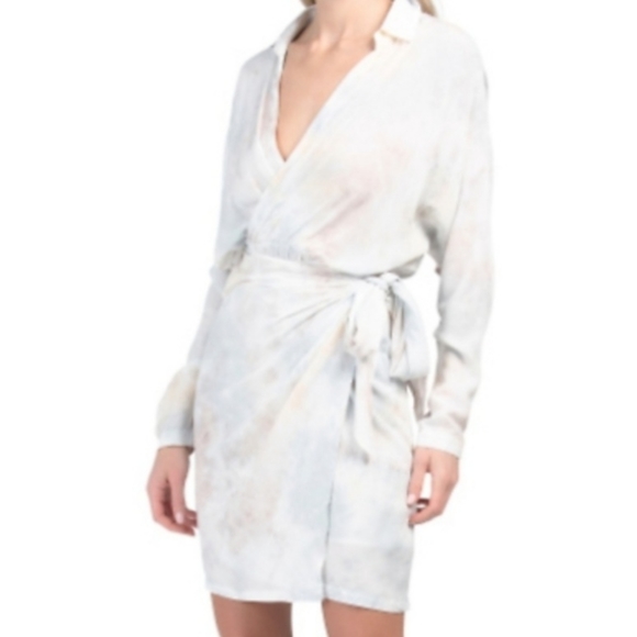 Young Fabulous & Broke Dresses & Skirts - Young Fabulous and Broke Tie Dye Wrap Dress